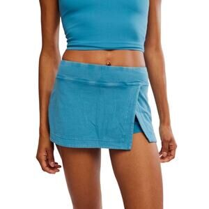 NWT Free people Hot shot mini skort celestial blue large